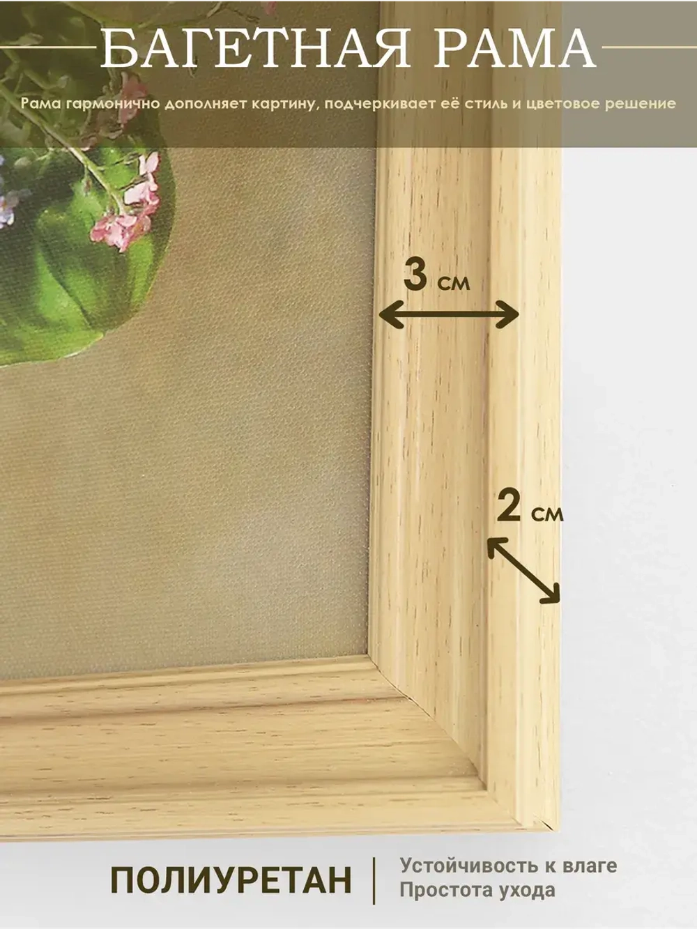 Картина на стену интерьерная на холсте 26*26 см