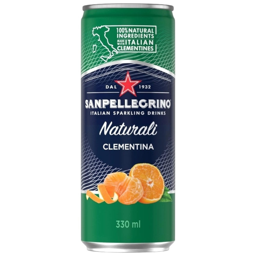 San Pellegrino Clementina, in can 0,33 л.