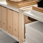 Стеллаж - IKEA EKENABBEN/ЭКЕНАББЕН ИКЕА, 70х34х154 см, белый/осина