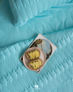 Комплект стеганного покрывала и 2 наволочек Kaj Navy Hermodr 130220327 Иран