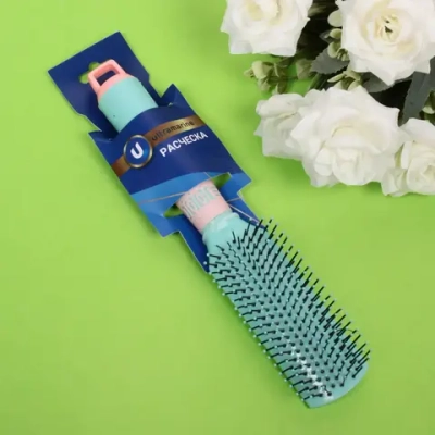 Расческа массажная «Marlene», вентиляционная, цвет мятный бриз, 4*23 см (блистер Ultramarine)