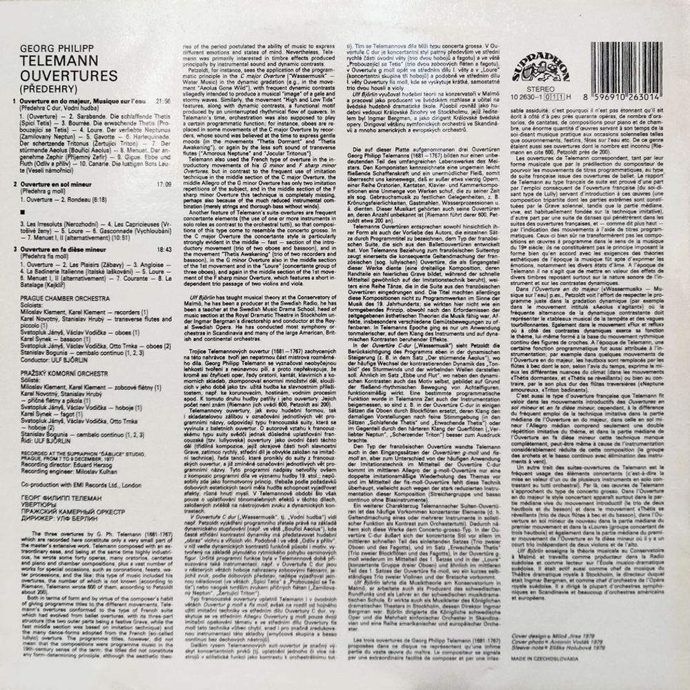 Telemann / Ouvertures (LP)