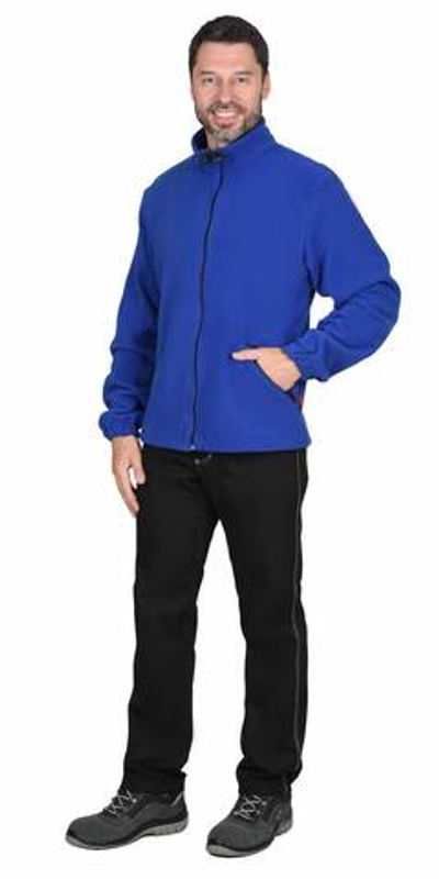 Куртка флисовая васильковая