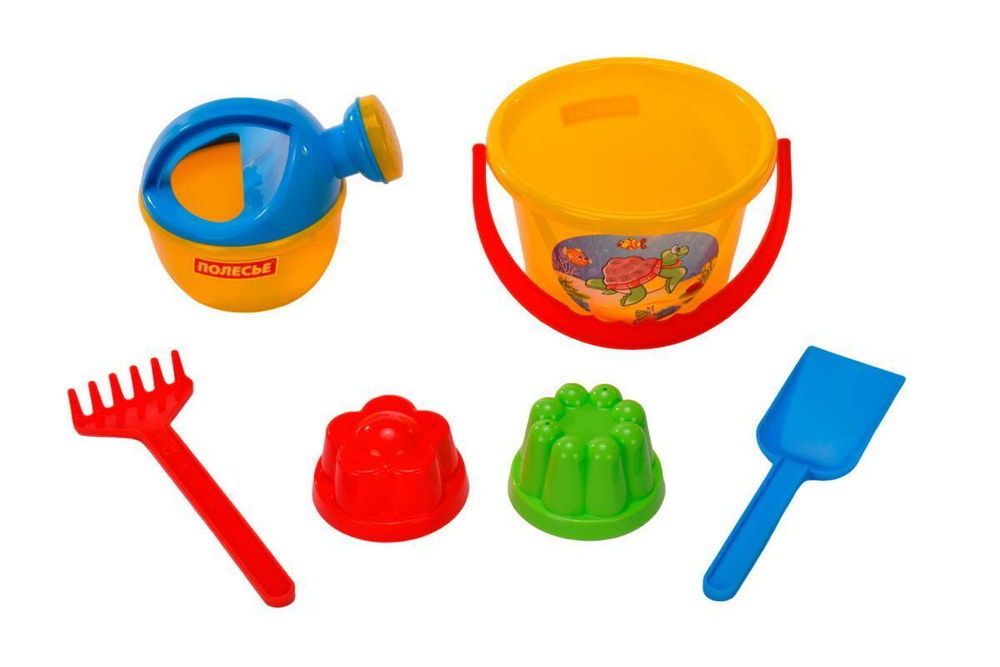 Набор №205 (ведро ср., лоп., гр., 2 форм., лейка мал. №4) (Полесье)