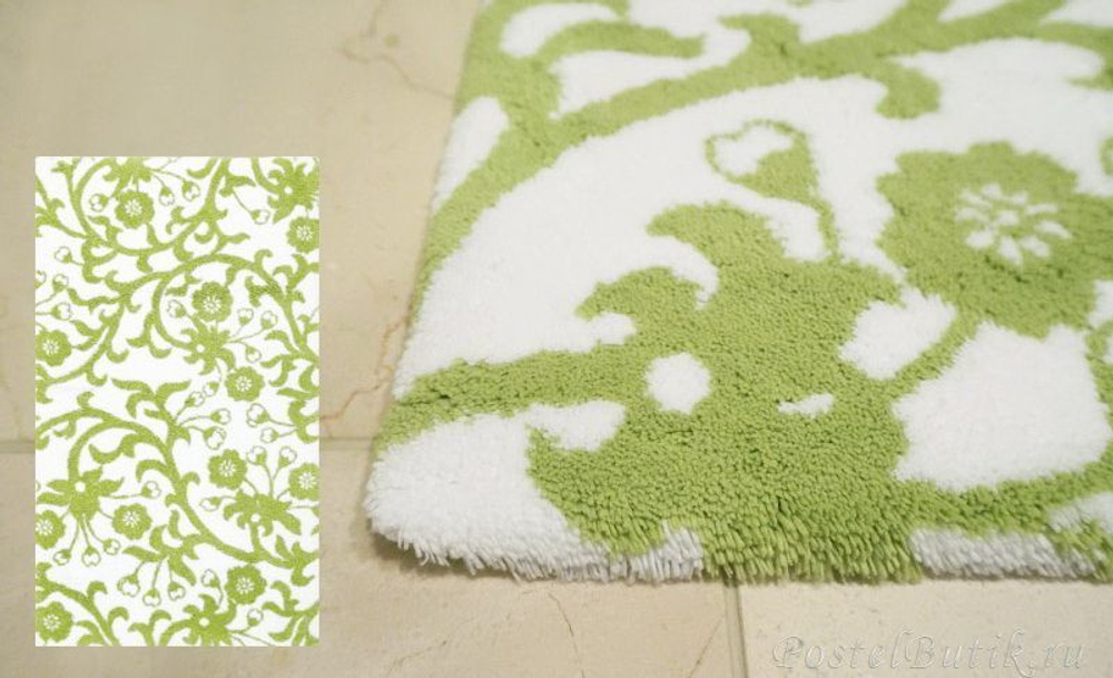 Коврик для ванной 70х120 Abyss & Habidecor Jardin 165 зеленый Португалия