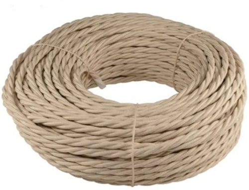 РЕТРО- провод 3х1,5 бежевый