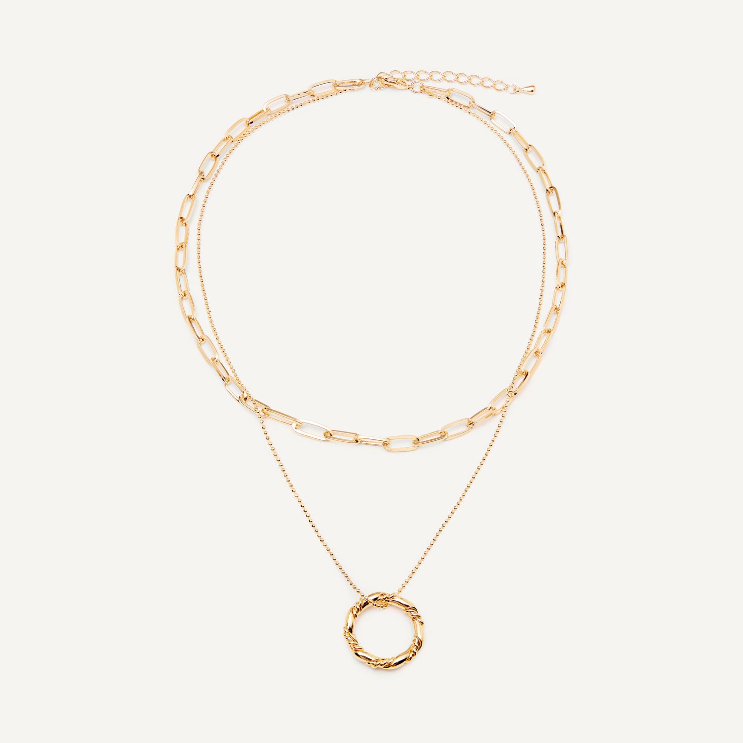 Колье Gold Circle Necklace