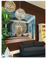 Pendant design lamp  Raimond by Moooi (Gold,  D 43 cm)