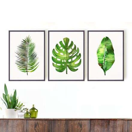 Интерьерная картина в технике цифровой печати. АРТ 003 Пальмовая ветвь.