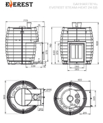 Печь для бани Эверест "Steam Heat" 24 Б/В