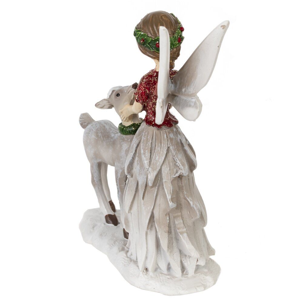 GAEM Фигурка декоративная "Фея и олень", L8,5 W3,5 H10 см