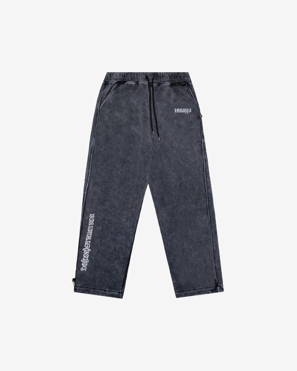 Штаны Temple Deconstruction Stone Wash Pants серые - фото 1