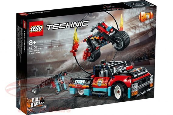 Lego konstruktor Technic Stunt Show Truck &amp; Bike