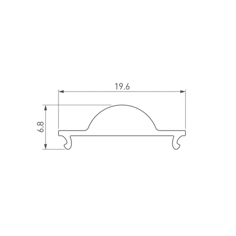 Экран ARH-WIDE-B-H20-2000 Lens Clear-PM (Arlight, Пластик) 016638