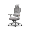 Эргономичное компьютерное кресло FoxGear NETZ модель XO - office edition, серый (FG-NETZ-XO-GY)