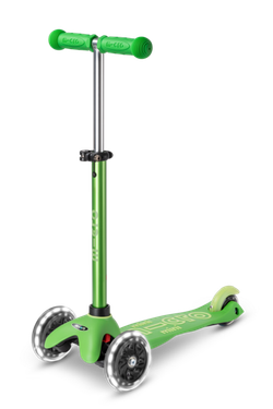 Самокат Mini Micro Deluxe Зеленый LED