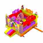 Коммерческий надувной батут «Сладкий замок» без горки, 3,5*3*2,3 м