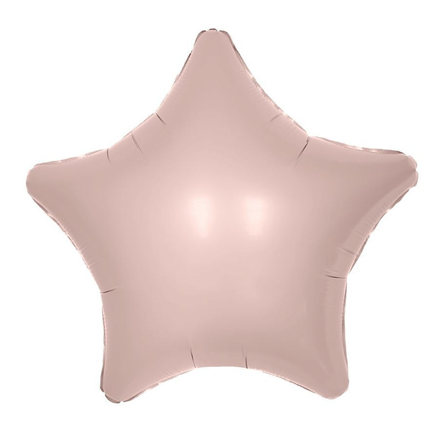 Шар (45 см) звезда, пыльная роза