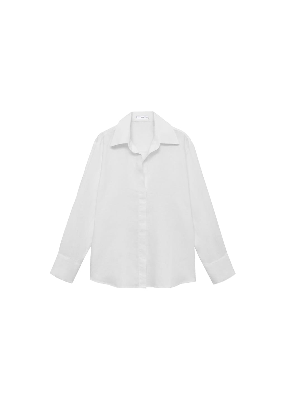 Объемная рубашка изо льна