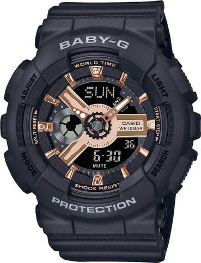 Японские наручные часы Casio Baby-G BA-110XRG-1A с хронографом