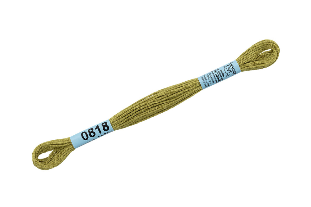 Мулине "Gamma", 100% хлопок, 8 м, №0818