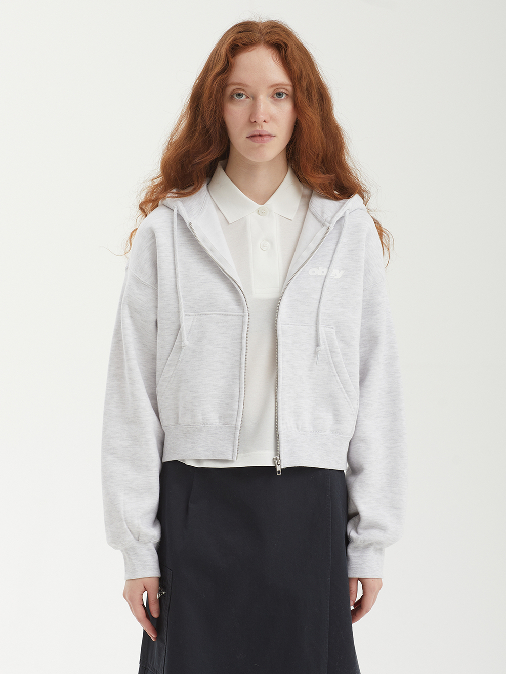 Женская Толстовка League Cropped Zip