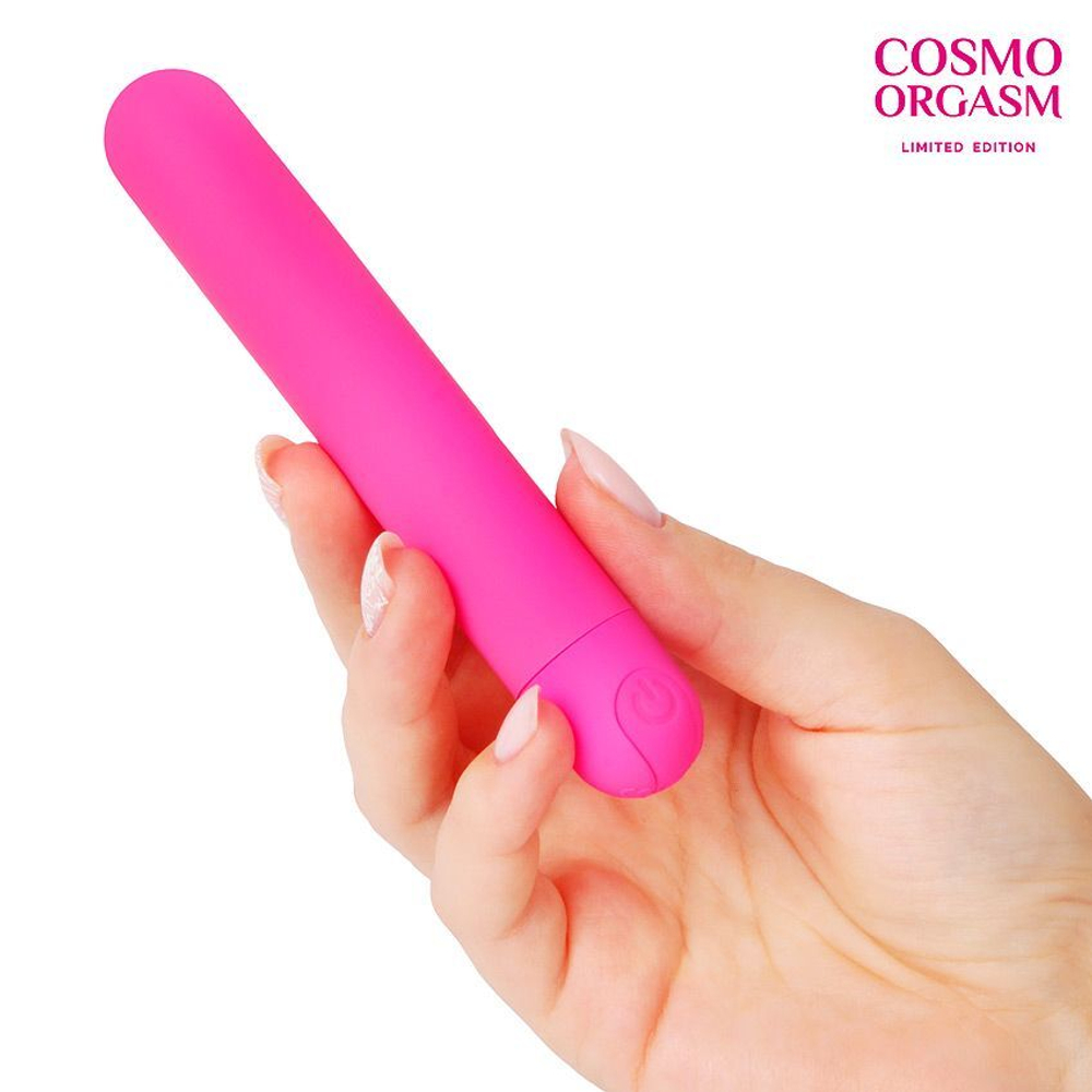 Ярко-розовый классический перезаряжаемый мини-вибратор - 12 см. (Цвет: ярко-розовый)