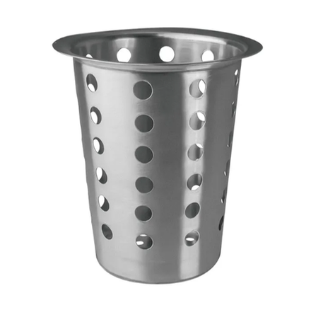 Емкость д/столовых приборов «Проотель»; сталь нерж.; D=11.6/8,H=14см; металлич.