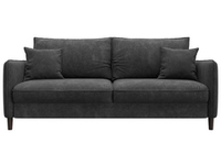 Диван прямой Лига-064 НПБ ВЕЛЮР BRUT 16 темно-серый