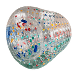 Аттракцион Водный роллер "Прозрачный" с разноцветными держателями, ТПУ, 2*1.8*1.8 м