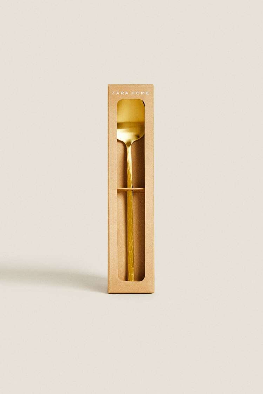 ZARA HOME НАБОР ЛОЖЕК С РЕЛЬЕФНОЙ РУЧКОЙ, ЗОЛОТОЙ