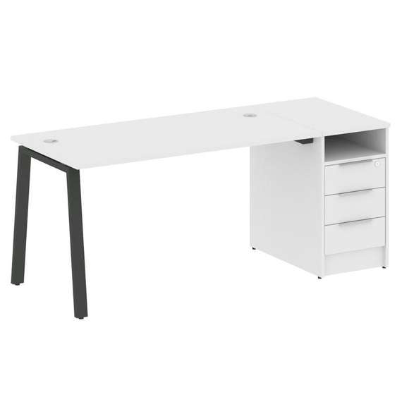 Метал Систем Рабочая станция с тумбой на А-образном м/к БА.РС-СТП-1.3