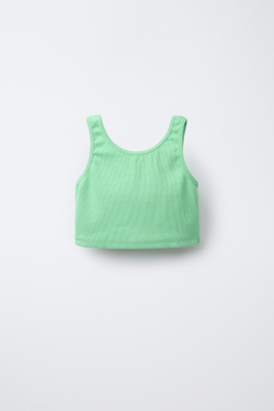 ZARA КОМПЛЕКТ ИЗ ФУТБОЛКИ И ШОРТОВ-БЕРМУДОВ В РУБЧИК HEAVY, ЗЕЛЕНЫЙ