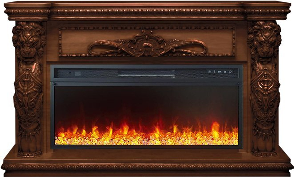 Каминокомплект Windsor 42 - Темный дуб с очагом Vision 42 LED