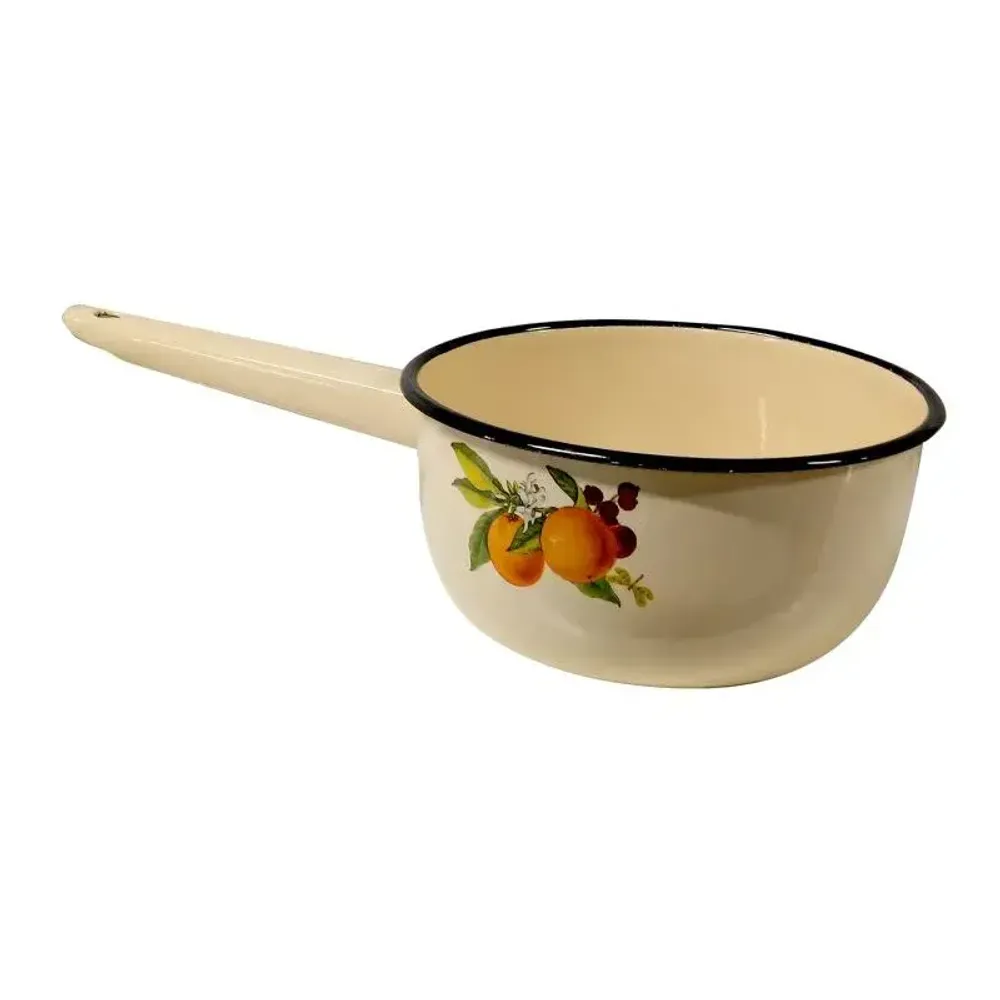 Ковш эмалированный 1,5л с рисунком