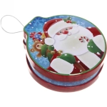 Банка жестяная 200мл 11,2*12,2*4см «Дедушка Мороз» двухсторонняя