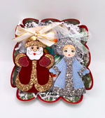 Ёлочные игрушки "Дед мороз со снегуркой"