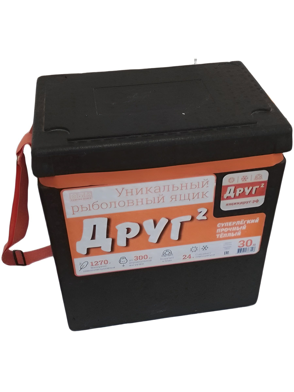 Рыболовный ящик Camping World Друг-2+, 20 л, цвет чёрный