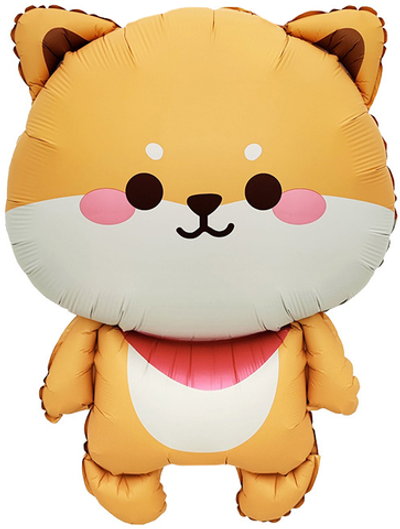 Шар (26''/66 см) Фигура, Сиба-ину, Сатин