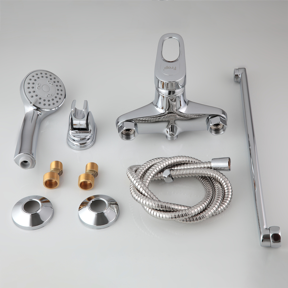 Смеситель для ванны и раковины 40к F2204 FRAP (L излив, хром, латунь)