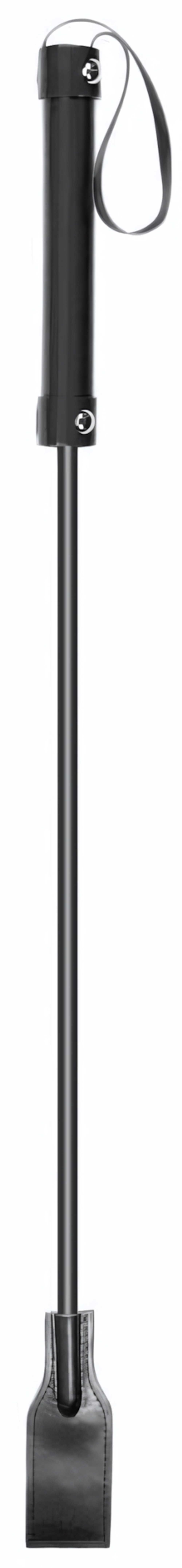 Чёрный стек Square Crop с прямоугольным шлепком - 66 см. (Цвет: черный)