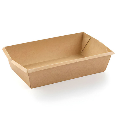 Контейнер бумажный ЛЗ 800 Kraft 200x120x55 мм 800 мл 1/300