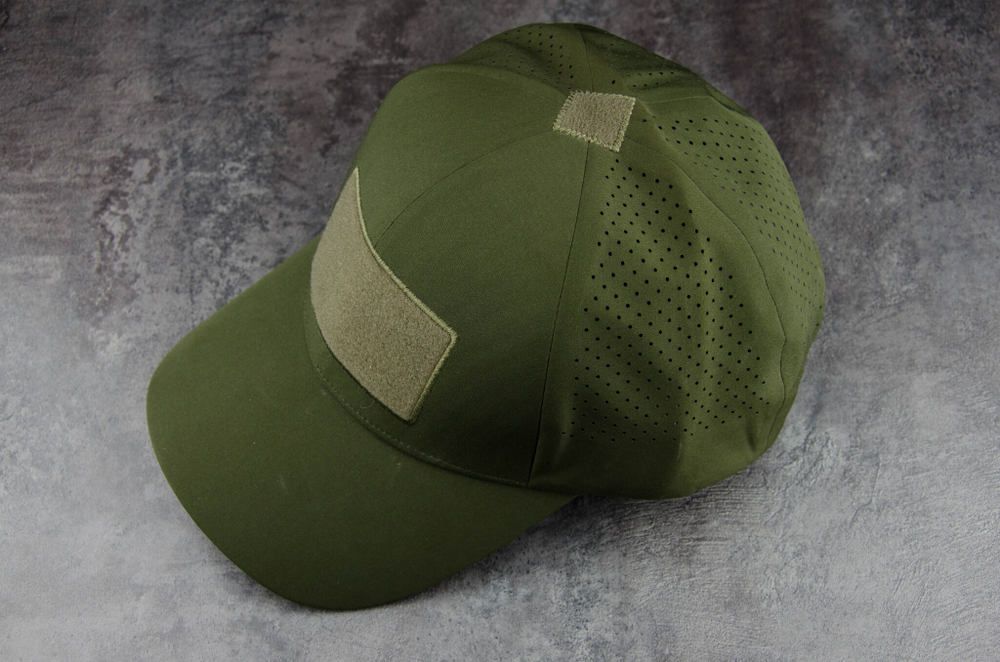 Бейсболка (кепка) перфорированная Maxtacs (Gongtex) ElastX Baseball Cap с велкро панелью. Олива