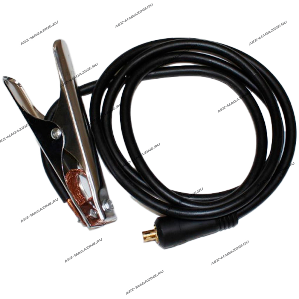 Кабель сварочной массы, байонетный d10, сечение кабеля 18мм2, длина 2м, электродержатель средней м