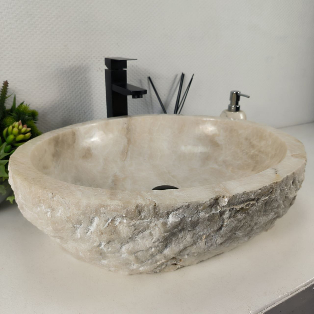 Раковина из оникса Erozy White EO-64377 56*47*15 0214