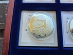 Europe. Exquisite Collection of 12 Euro-Themed Medals — A Numismatic Treasure in a Luxurious Display Case