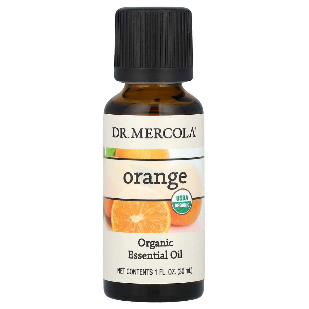 Dr. Mercola, Органическое эфирное масло, апельсин, 30 мл (1 жидк. унц.)