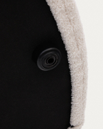 Kaeli Пуф для ног со съемным чехлом из экрю букле Ø 90