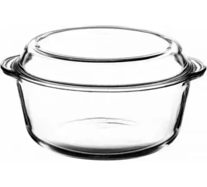 Кастрюля из жаропрочного стекла круглая с крышкой 2,175л, в п/у (БОРЖАМ) 59003/1017138