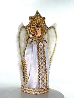 Фарфоровая кукла коллекционная Царевна-Лебедь